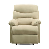 Arcadia Beige Microfiber Recliner