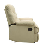 Arcadia Beige Microfiber Recliner