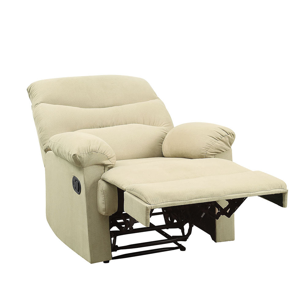 Arcadia Beige Microfiber Recliner