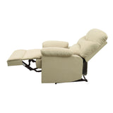 Arcadia Beige Microfiber Recliner