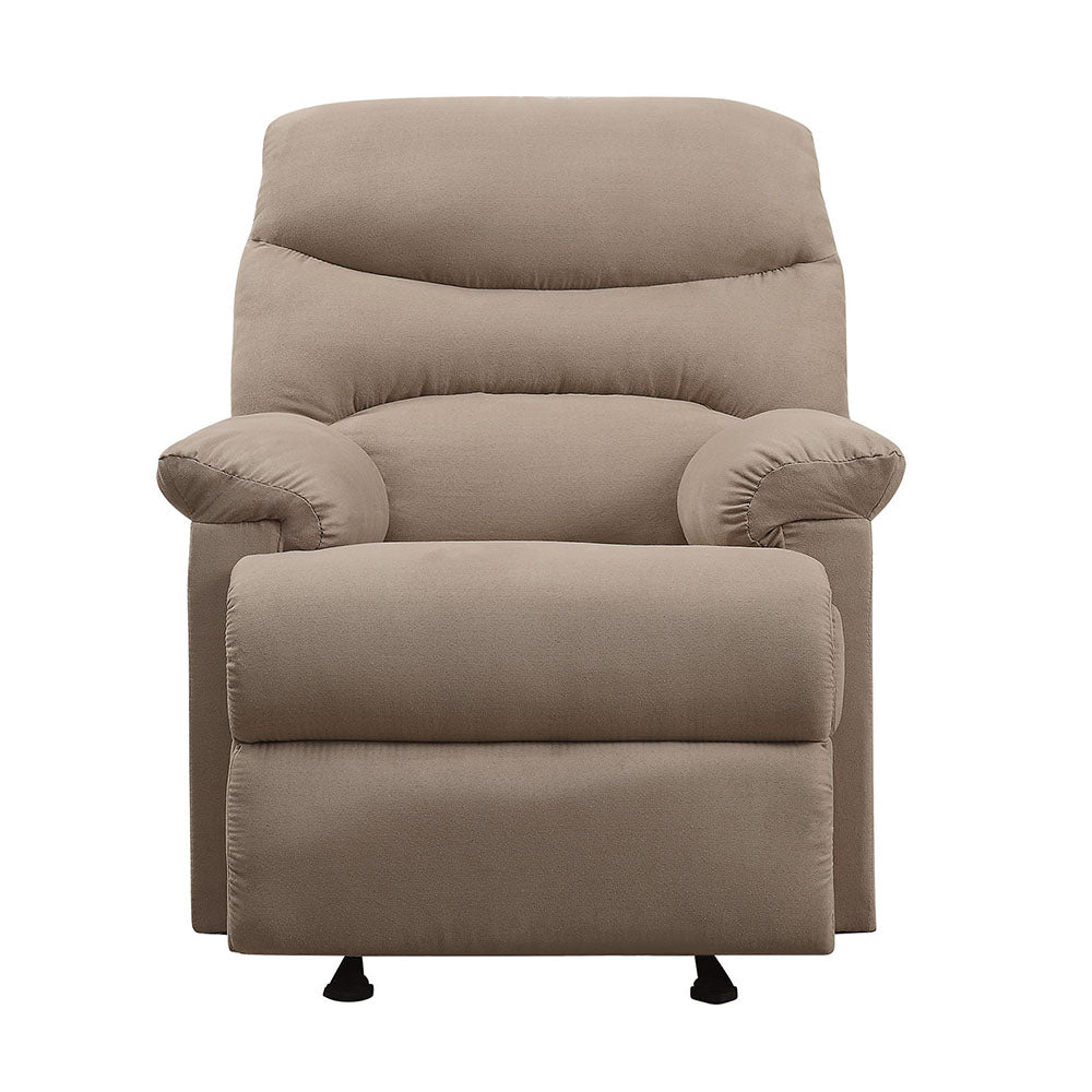 Arcadia Light Brown Microfiber Recliner