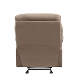 Arcadia Light Brown Microfiber Recliner