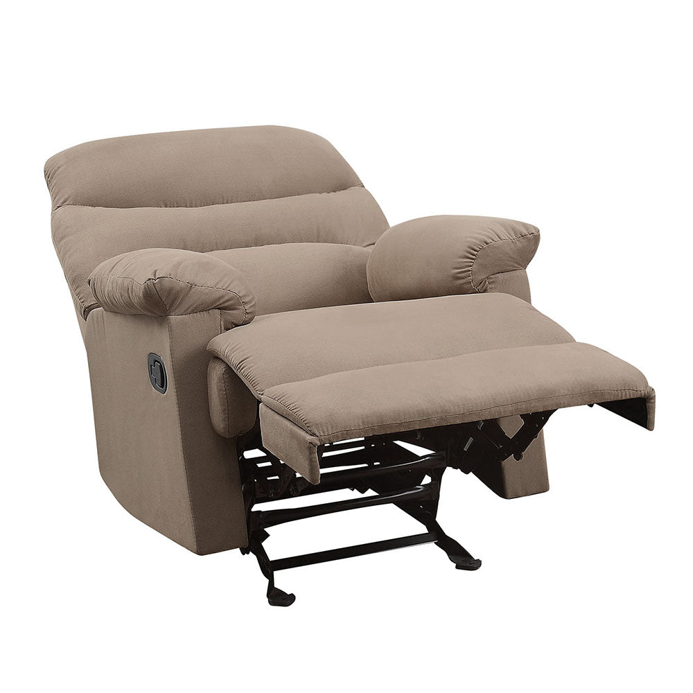 Arcadia Light Brown Microfiber Recliner