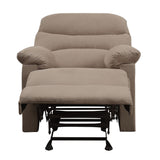 Arcadia Light Brown Microfiber Recliner