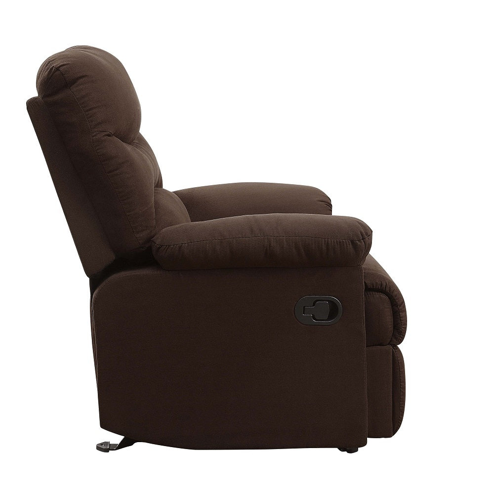 Arcadia Chocolate Microfiber Recliner