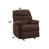 Arcadia Chocolate Microfiber Recliner