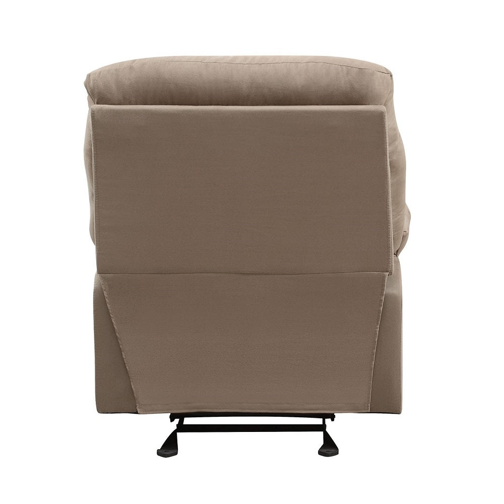 Arcadia Light Brown Microfiber Glider Recliner