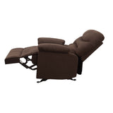 Arcadia Chocolate Microfiber Glider Recliner