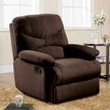 Arcadia Chocolate Microfiber Glider Recliner