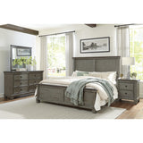 Weaver Coffee And Antique Gray Eastern King Bed