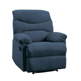 Arcadia Blue Woven Fabric Recliner