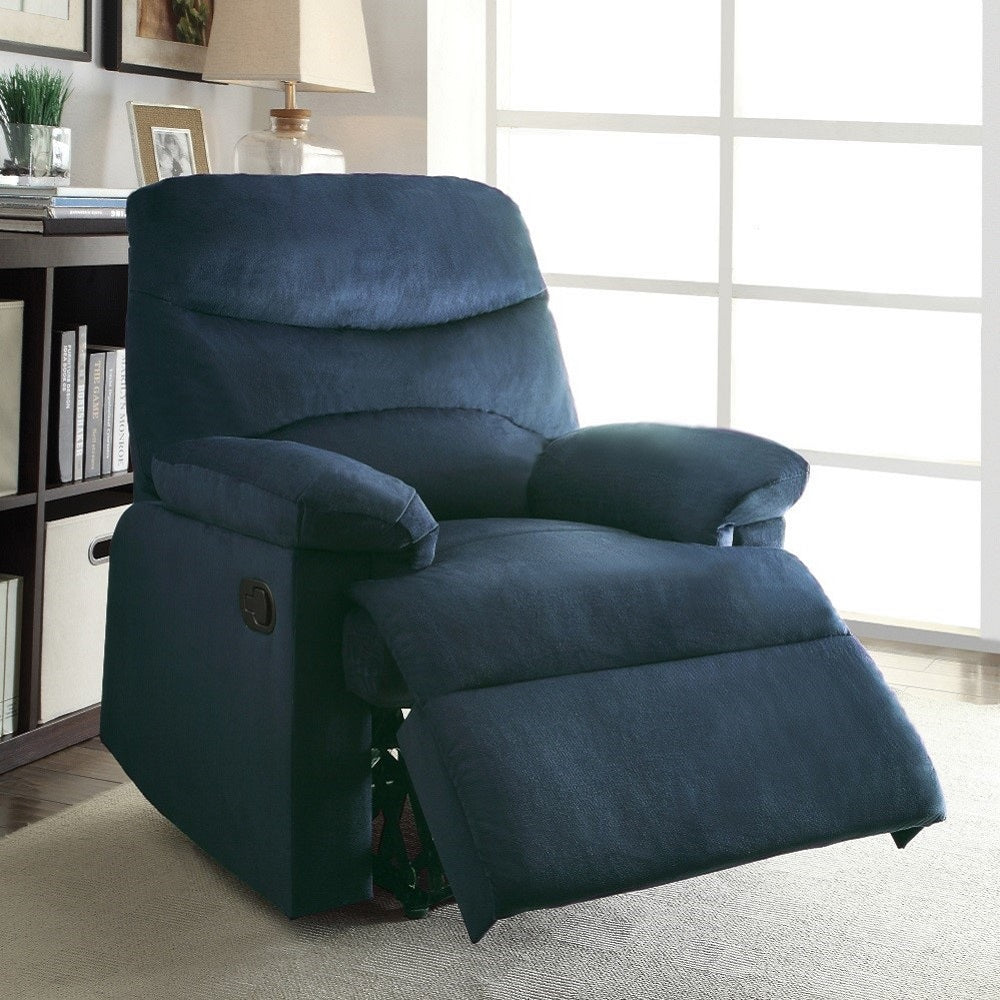 Arcadia Blue Woven Fabric Recliner