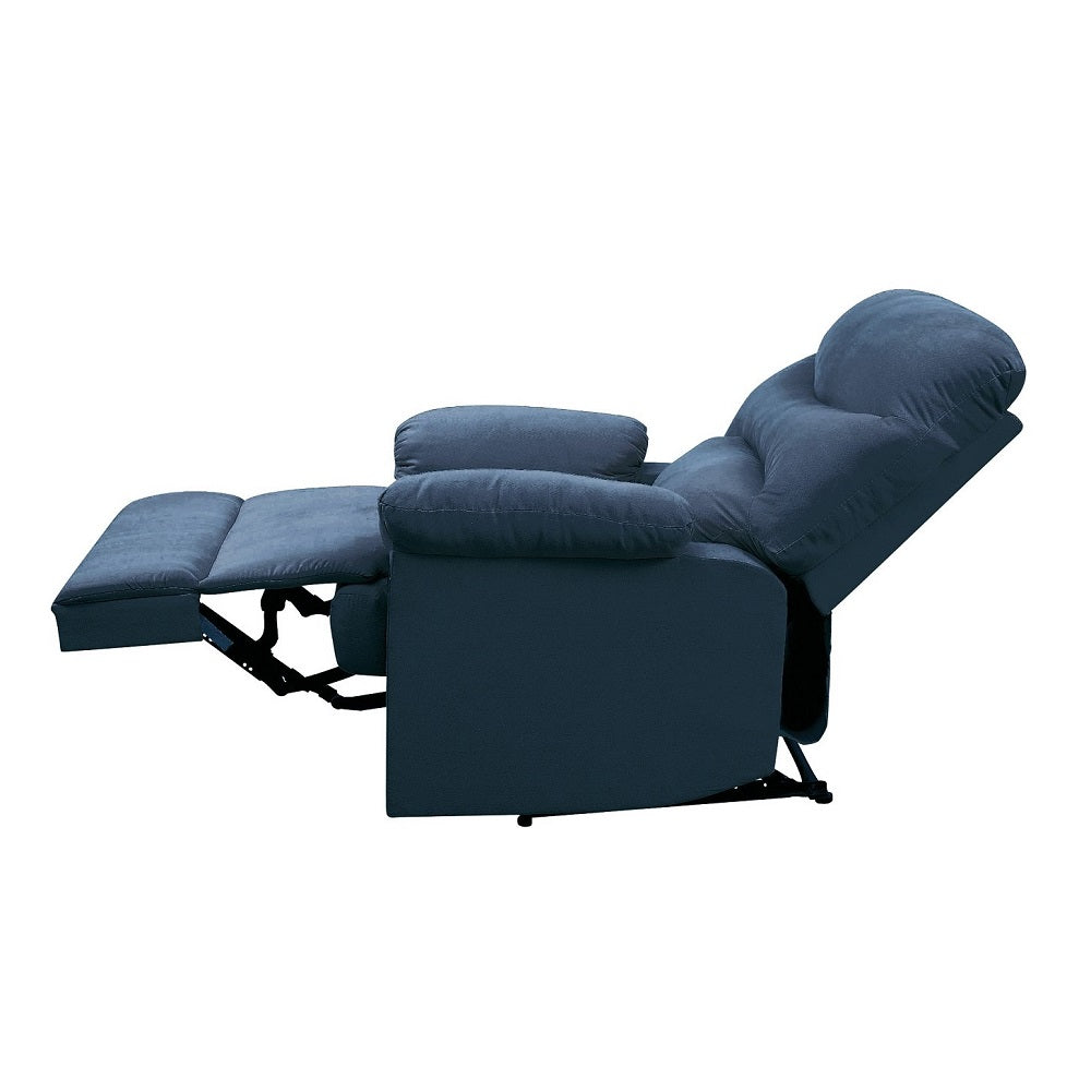 Arcadia Blue Woven Fabric Recliner