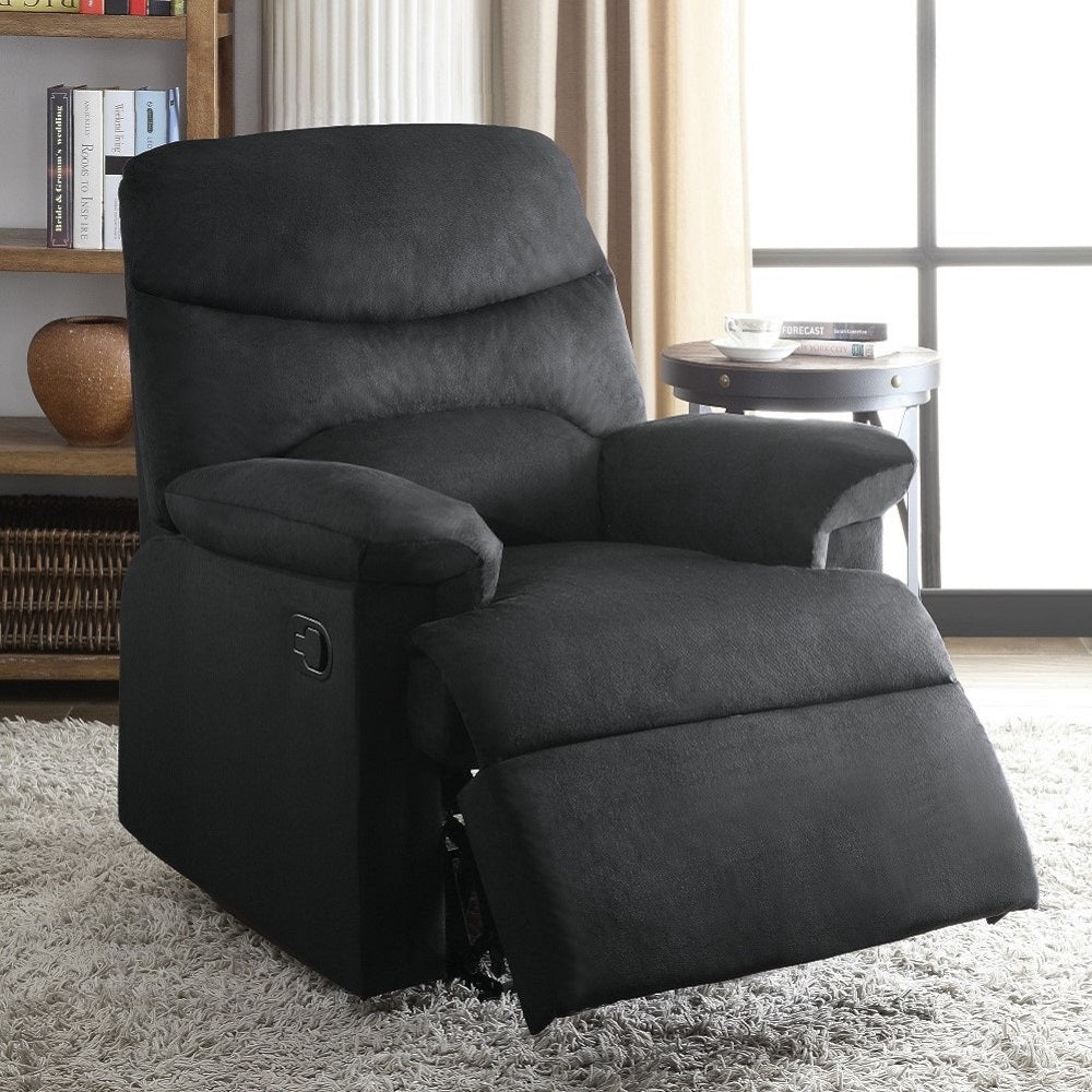 Arcadia Black Woven Fabric Recliner