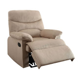 Arcadia Light Brown Woven Fabric Recliner