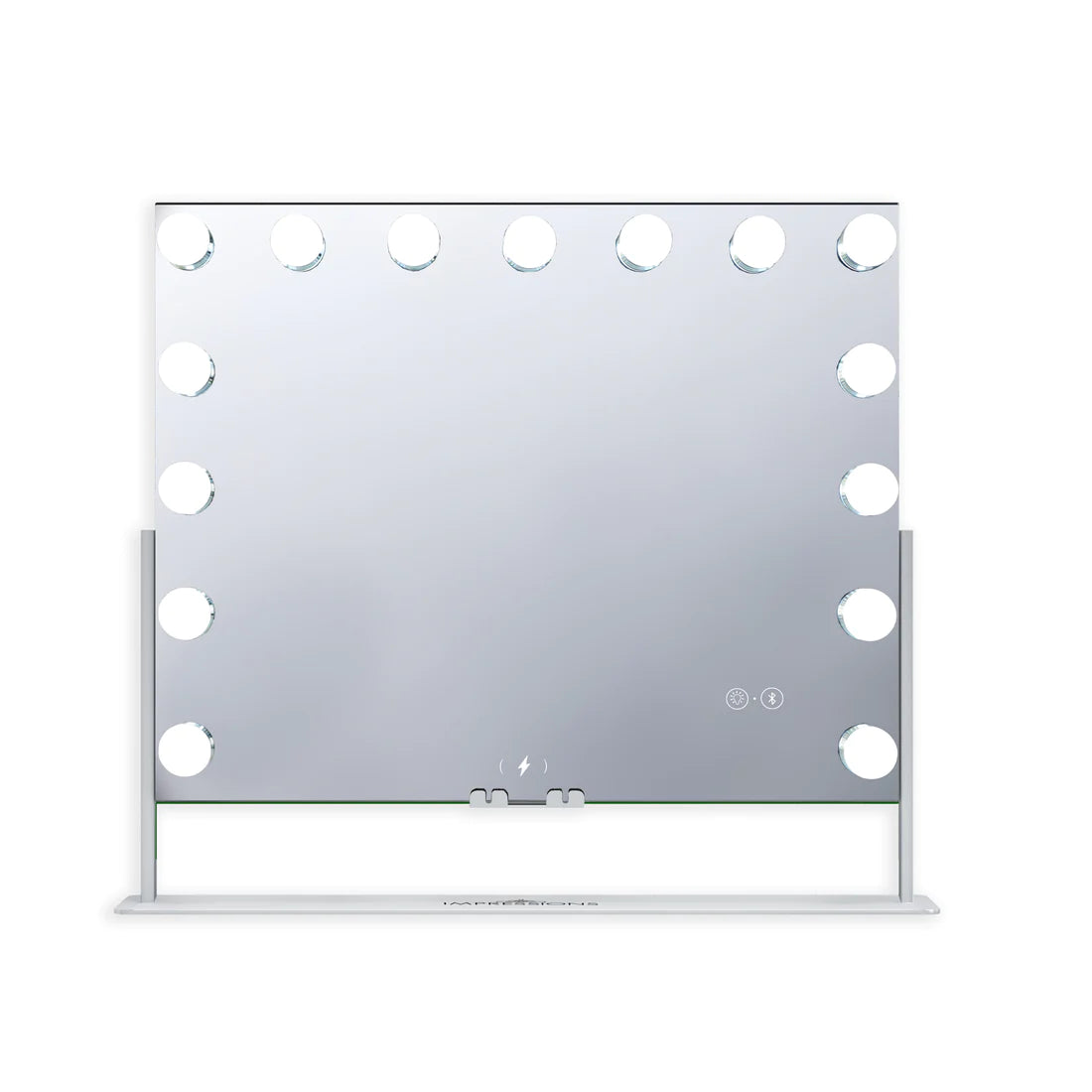 Gilded Tri-Tone LED Makeup Mirror W/ Bluetooth Speakers