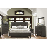 Farm Charcoal Gray California King Bed