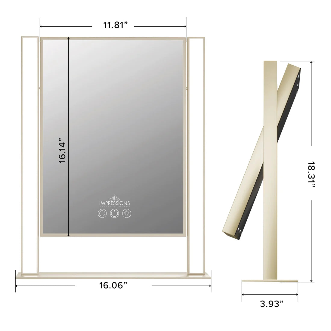 Nouveau Tri-Tone LED Makeup Mirror