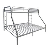 Tritan Silver Finish Twin Xl/Queen Bunk Bed