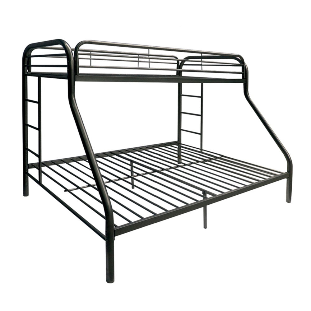 Tritan Black Finish Twin/Full Bunk Bed