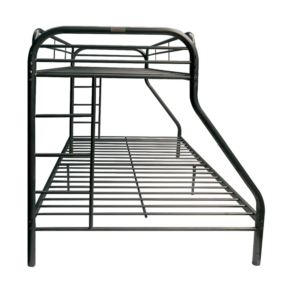 Tritan Black Finish Twin/Full Bunk Bed