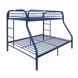 Tritan Blue Finish Twin/Full Bunk Bed