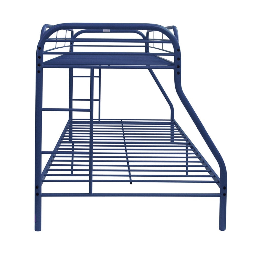 Tritan Blue Finish Twin/Full Bunk Bed