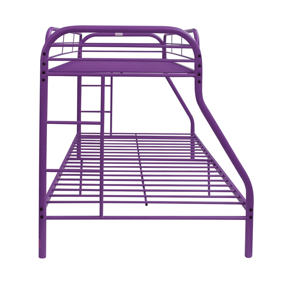 Tritan Purple Finish Twin/Full Bunk Bed