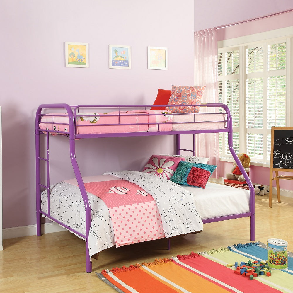 Tritan Purple Finish Twin/Full Bunk Bed