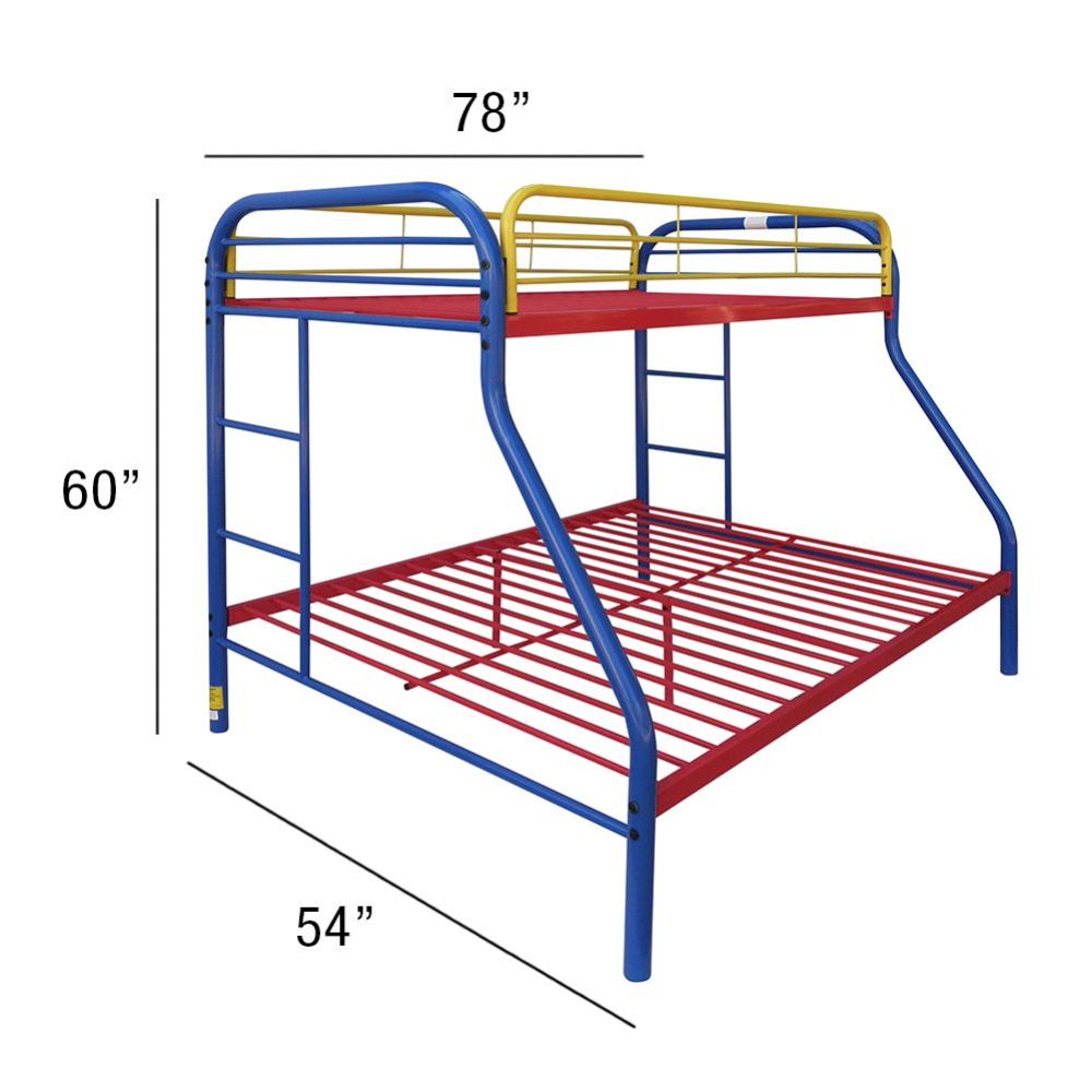 Tritan Rainbow Finish Twin/Full Bunk Bed