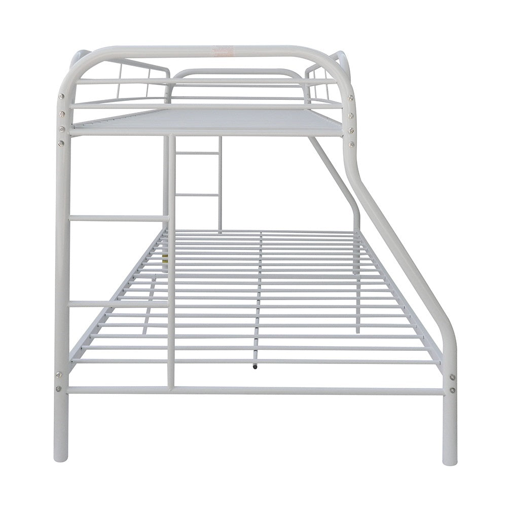 Tritan White Finish Twin/Full Bunk Bed