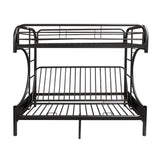 Eclipse Black Finish Twin/Full/Futon Bunk Bed