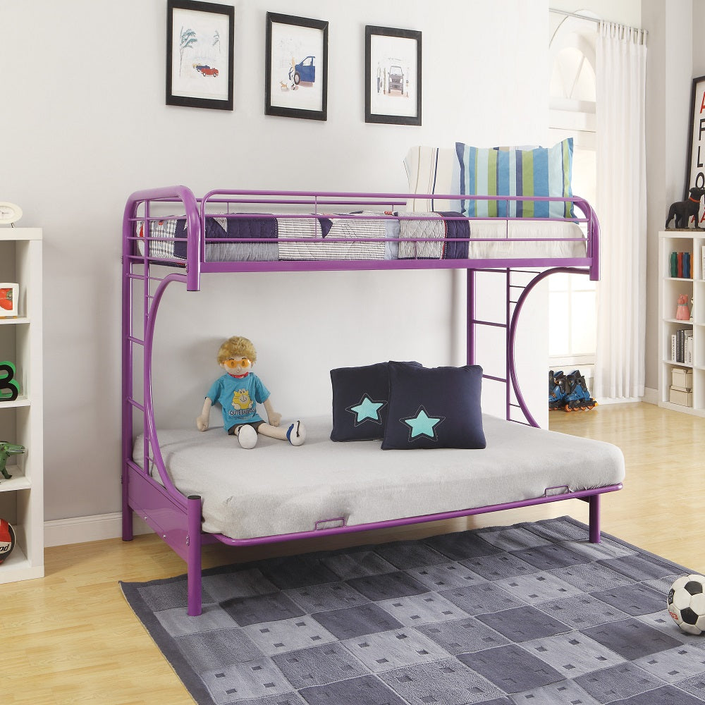 Eclipse Purple Finish Twin/Full/Futon Bunk Bed