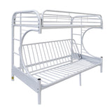 Eclipse White Finish Twin/Full/Futon Bunk Bed