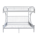 Eclipse White Finish Twin/Full/Futon Bunk Bed