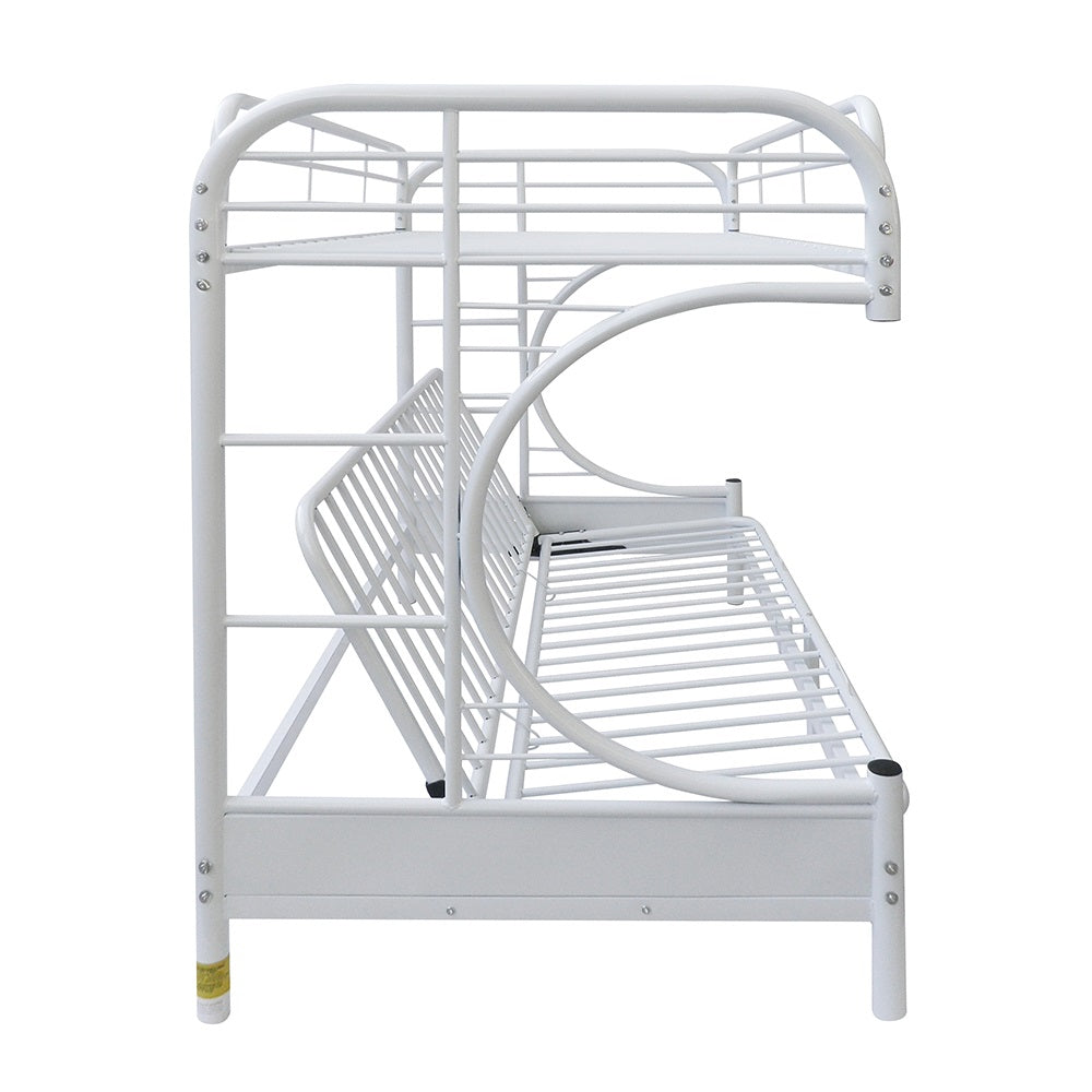 Eclipse White Finish Twin/Full/Futon Bunk Bed