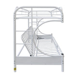 Eclipse White Finish Twin/Full/Futon Bunk Bed