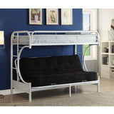 Eclipse White Finish Twin/Full/Futon Bunk Bed