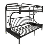 Eclipse Black Finish Twin Xl/Queen/Futon Bunk Bed