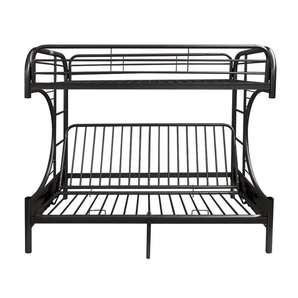 Eclipse Black Finish Twin Xl/Queen/Futon Bunk Bed