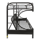 Eclipse Black Finish Twin Xl/Queen/Futon Bunk Bed