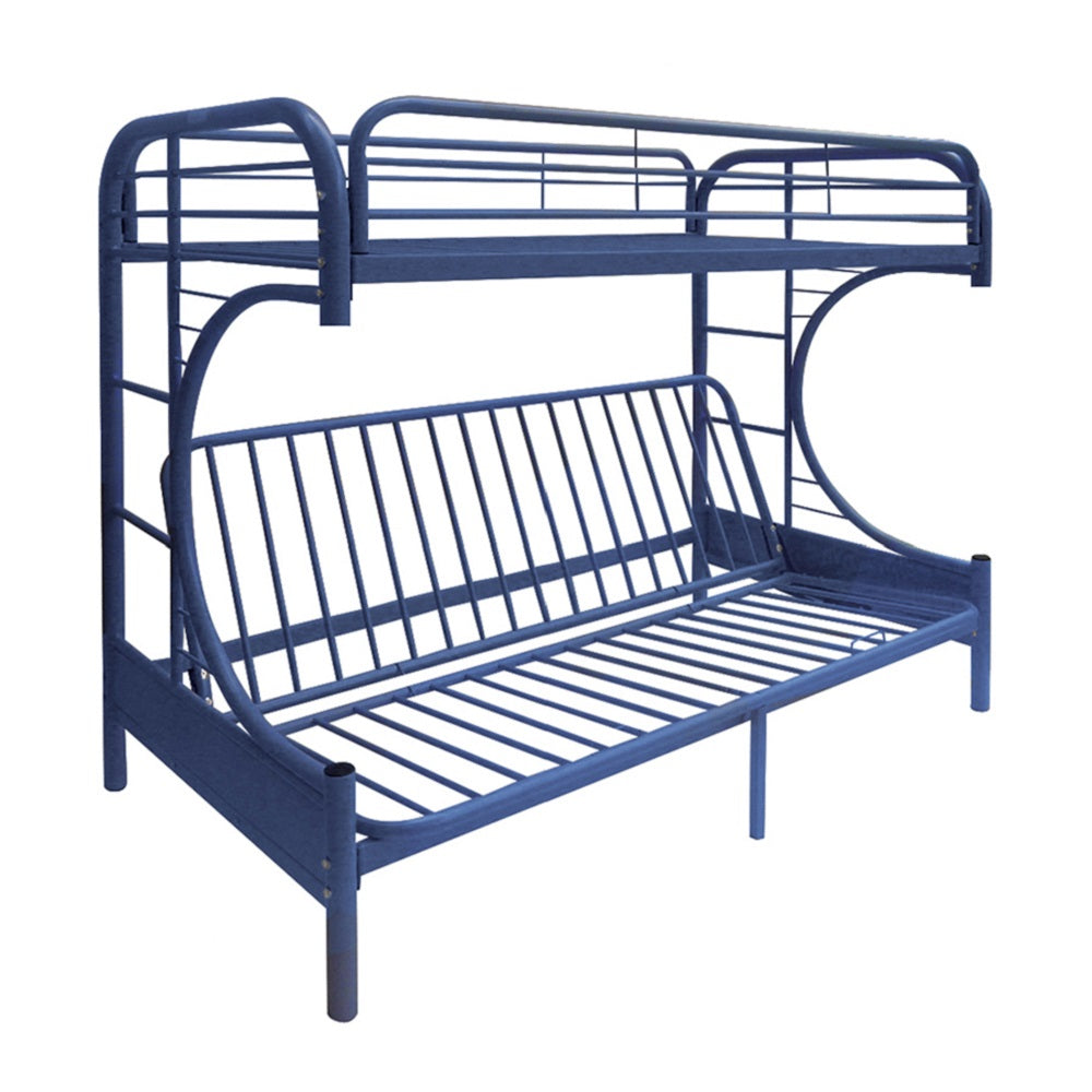 Eclipse Blue Finish Twin Xl/Queen/Futon Bunk Bed