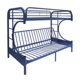 Eclipse Blue Finish Twin Xl/Queen/Futon Bunk Bed