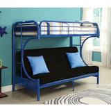 Eclipse Blue Finish Twin Xl/Queen/Futon Bunk Bed