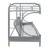 Eclipse Silver Finish Twin Xl/Queen/Futon Bunk Bed