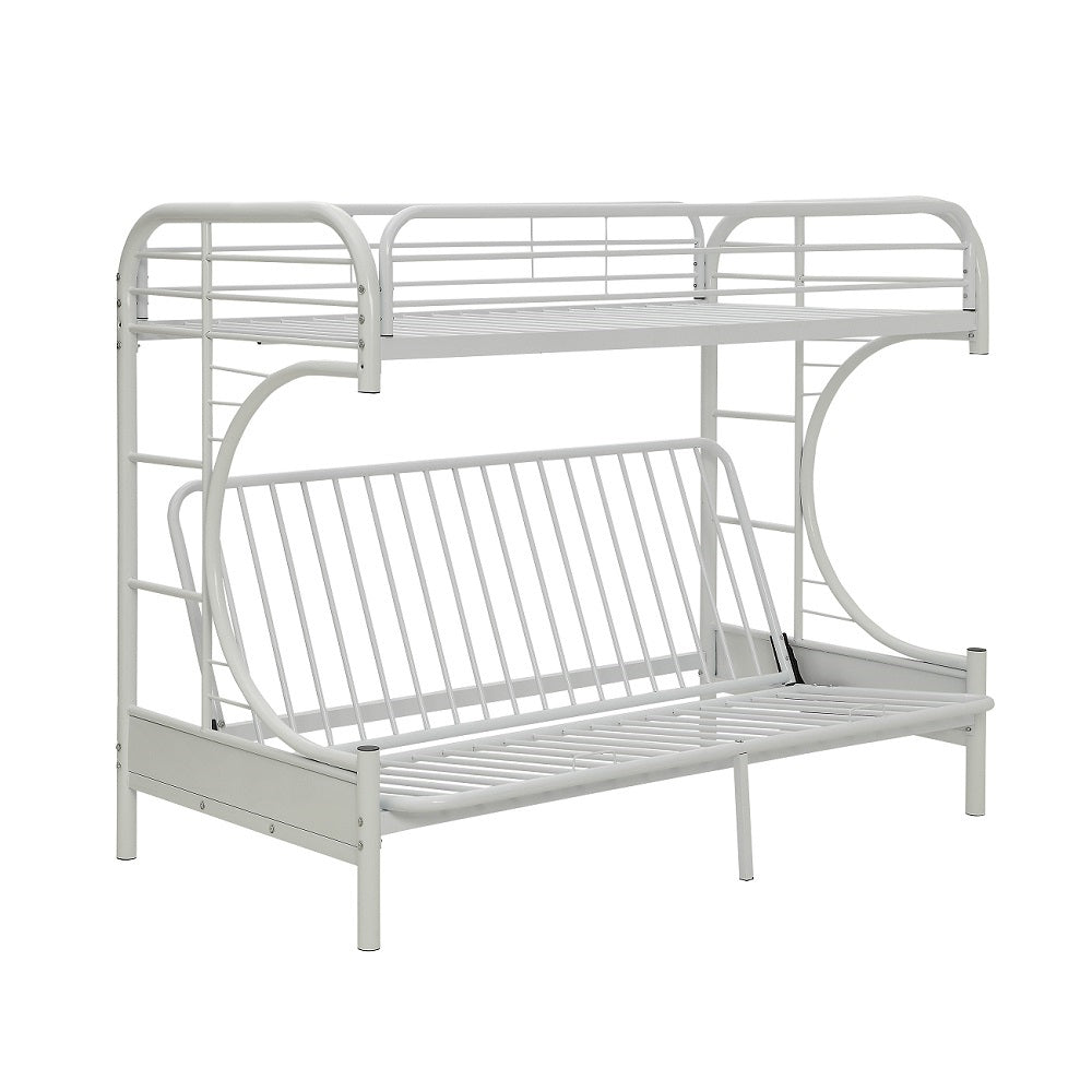 Eclipse White Finish Twin Xl/Queen/Futon Bunk Bed