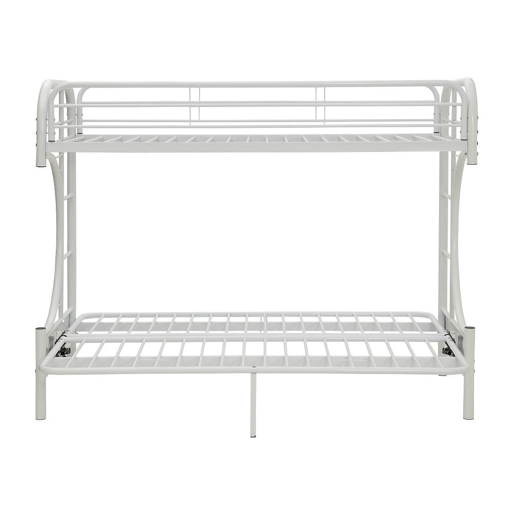 Eclipse White Finish Twin Xl/Queen/Futon Bunk Bed