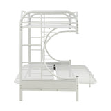 Eclipse White Finish Twin Xl/Queen/Futon Bunk Bed