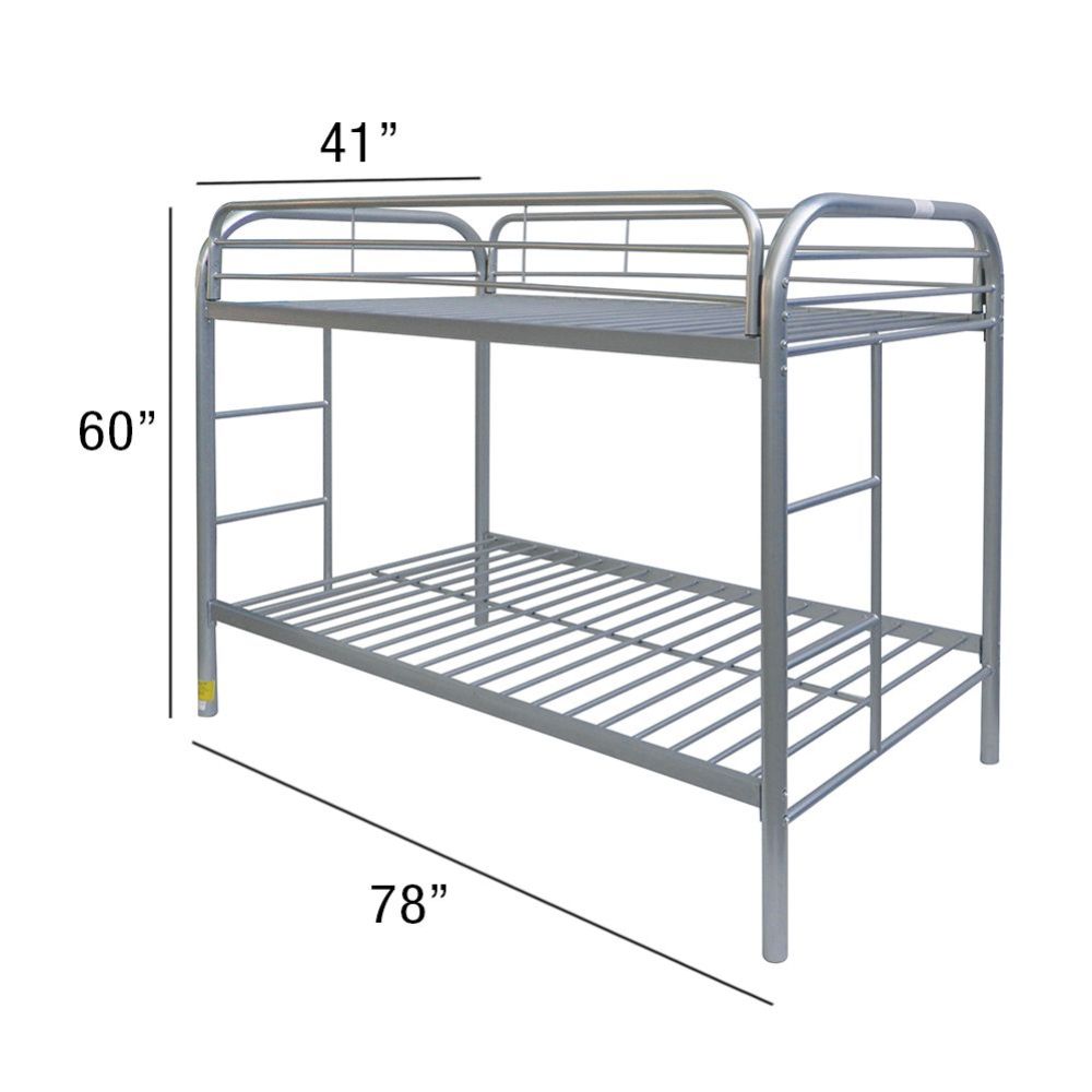 Thomas Silver Finish Twin/Twin Bunk Bed