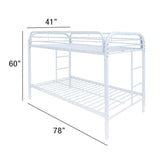 Thomas White Finish Twin/Twin Bunk Bed